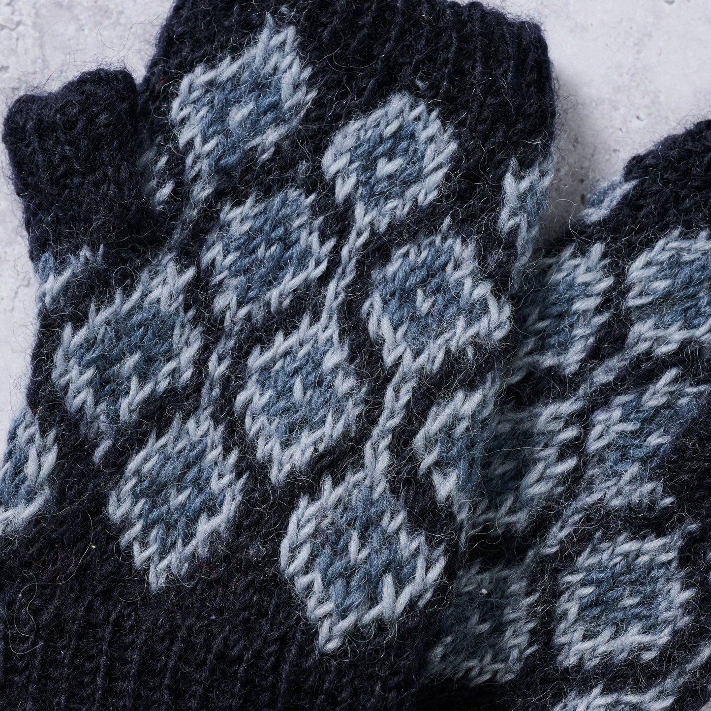 Winter Night Wool Wrist Warmers