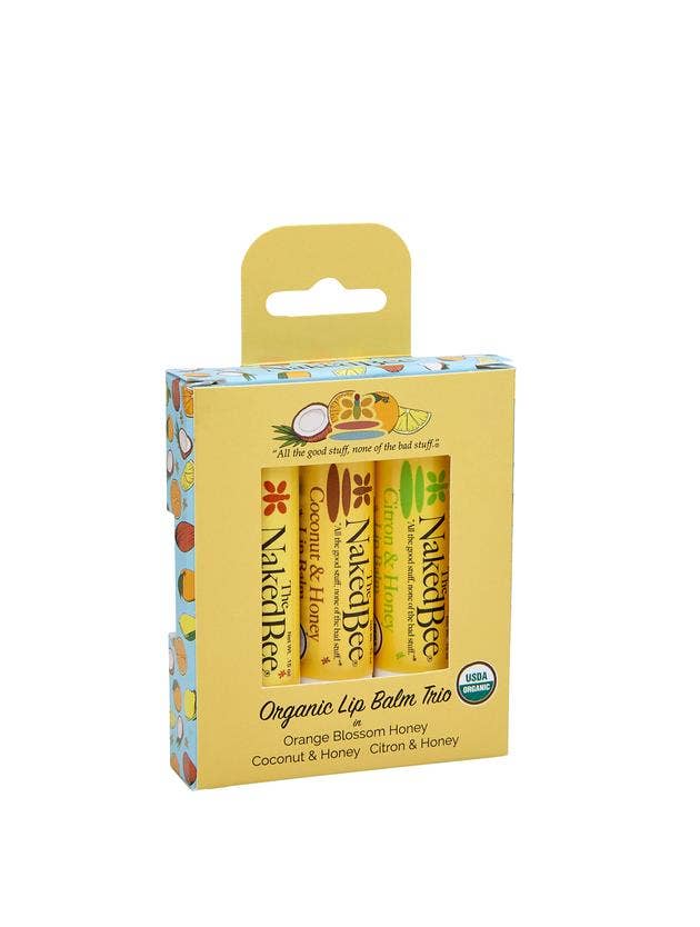 Organic Lip Balm Gift Set 3 Pack