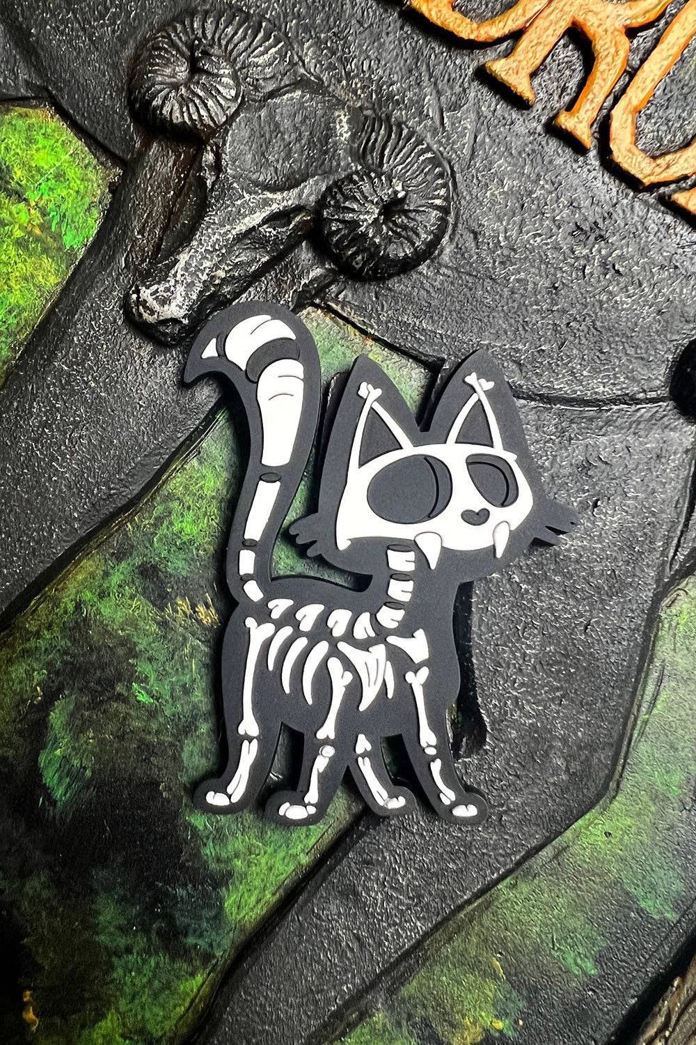 Skelekitty Rubber Magnet