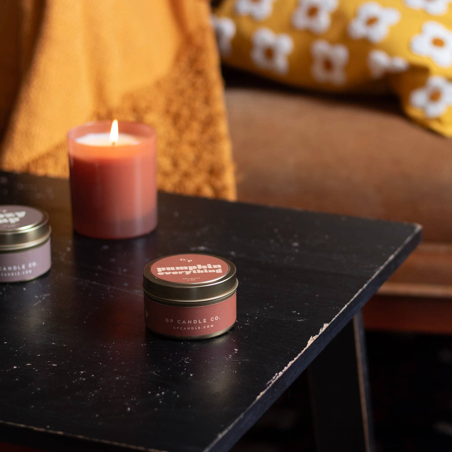 Pumpkin Everything Just Because Candle Tin