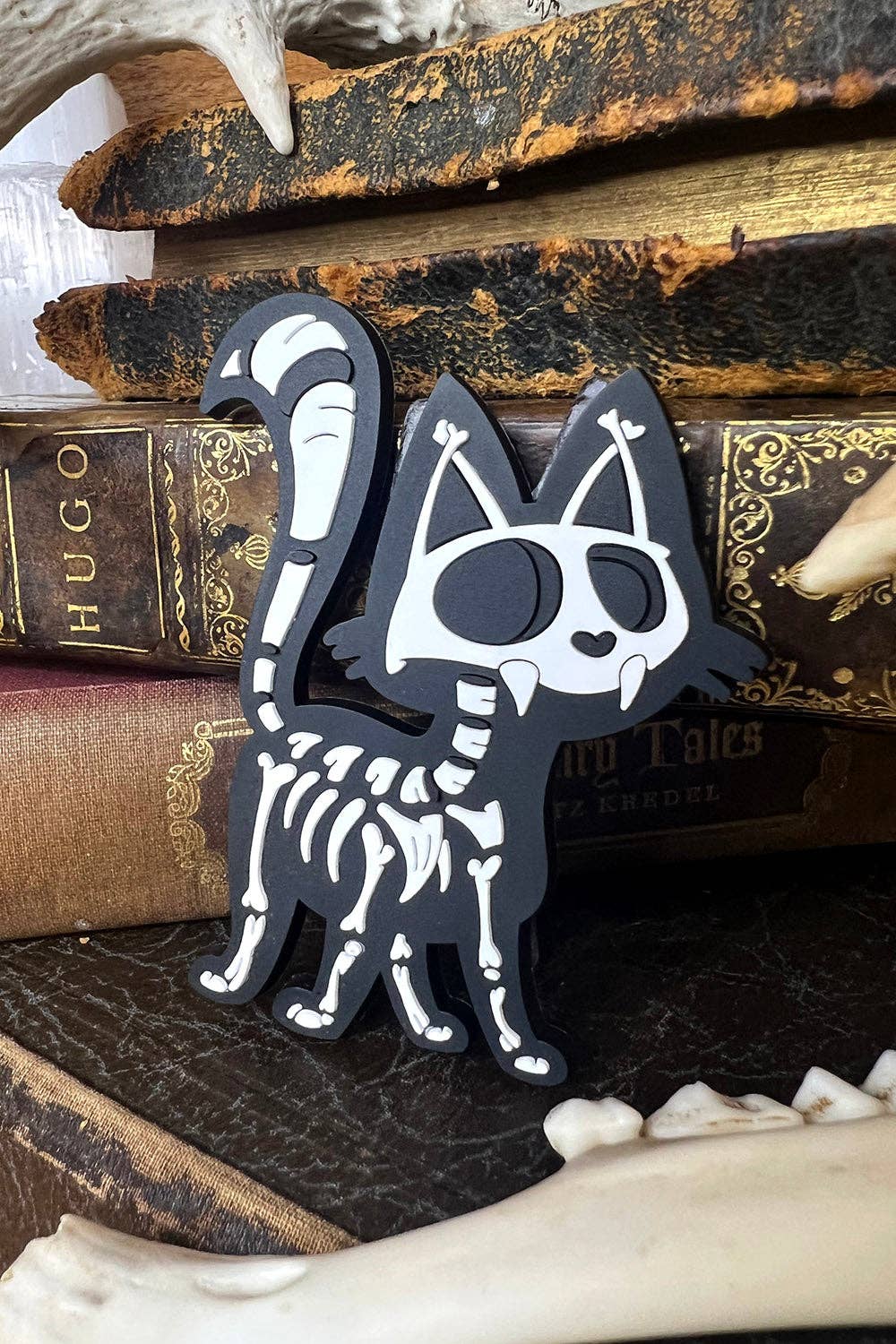 Skelekitty Rubber Magnet