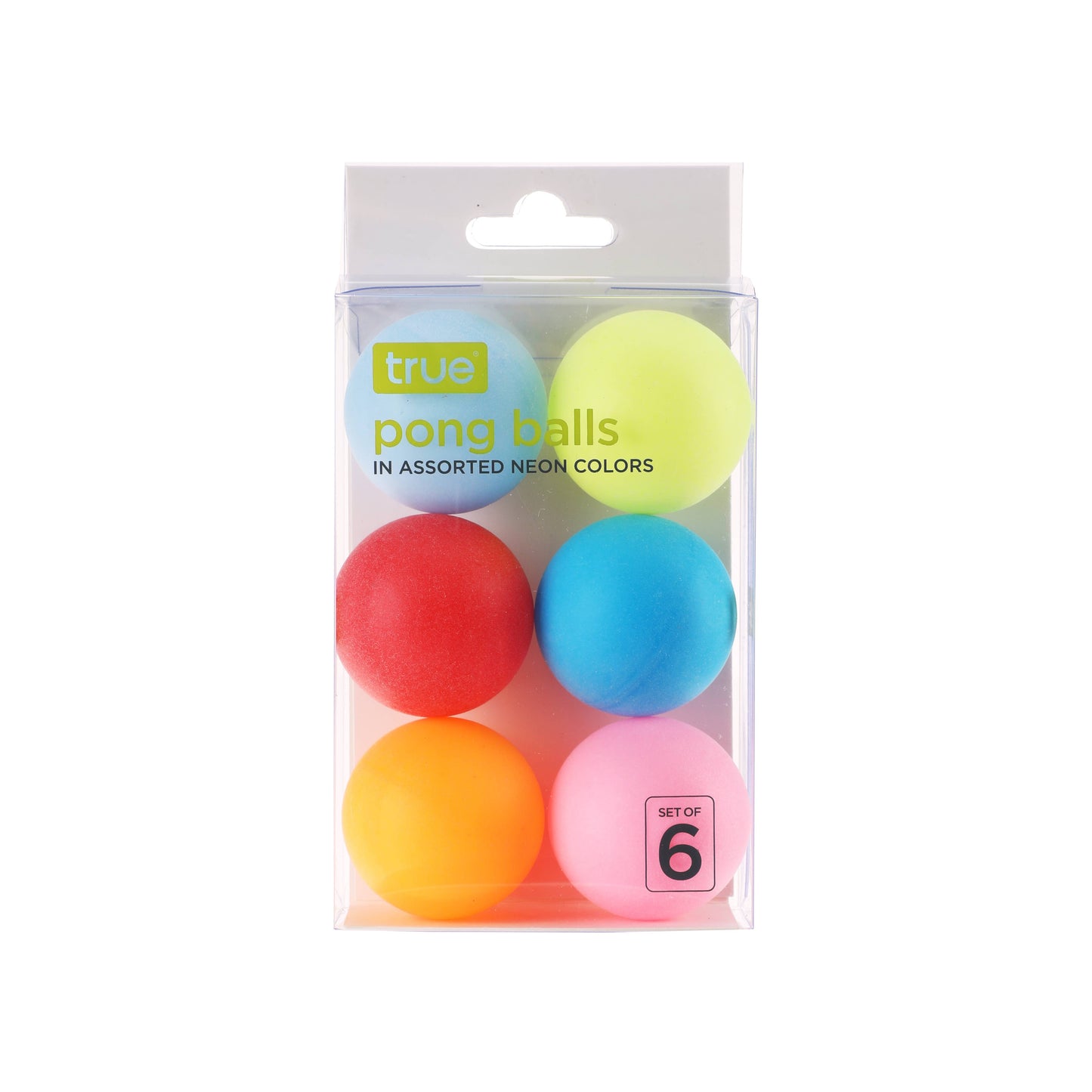 Colorful Beer Pong Balls, Set of 6