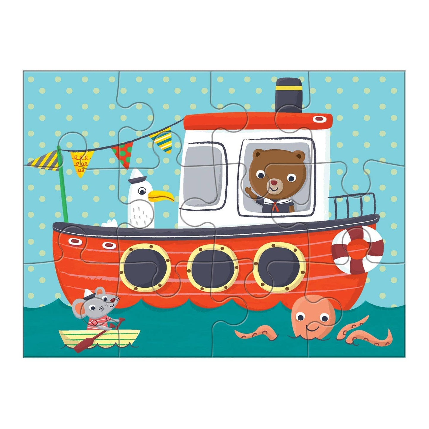 Transportation 4-In-A-Box Puzzle Set