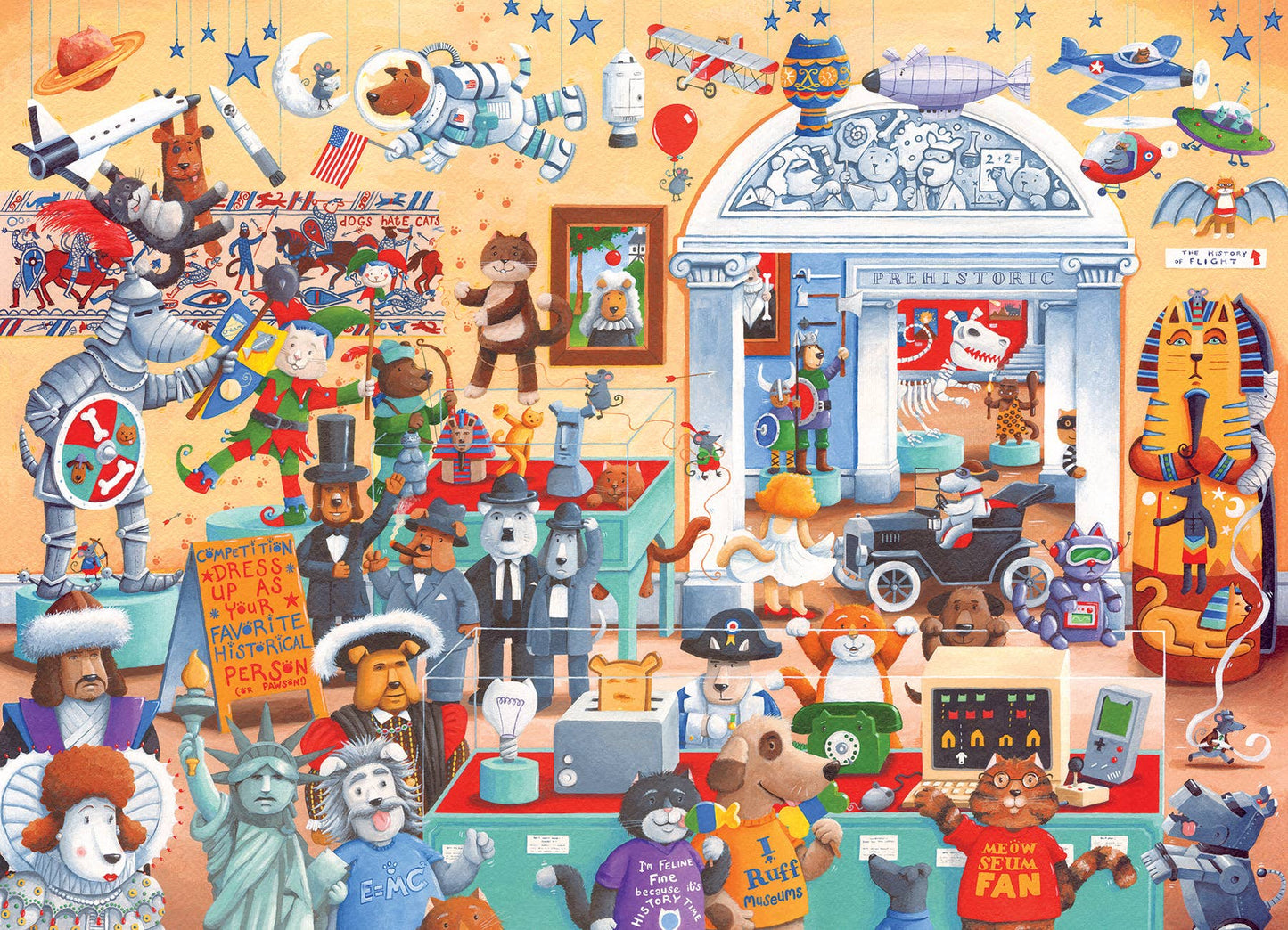 Cats and Dogs Museum 350pc puzzle