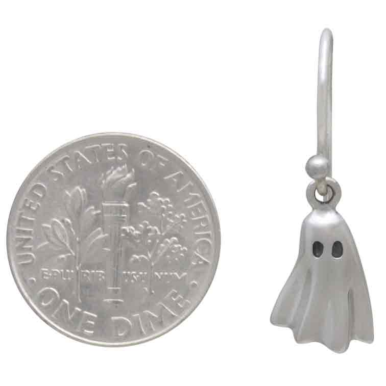 Sterling Silver Ghost Dangle Earrings