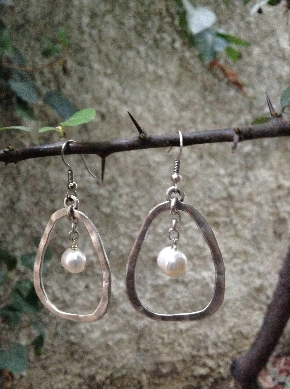 Mystic Loop Earrings with stone
