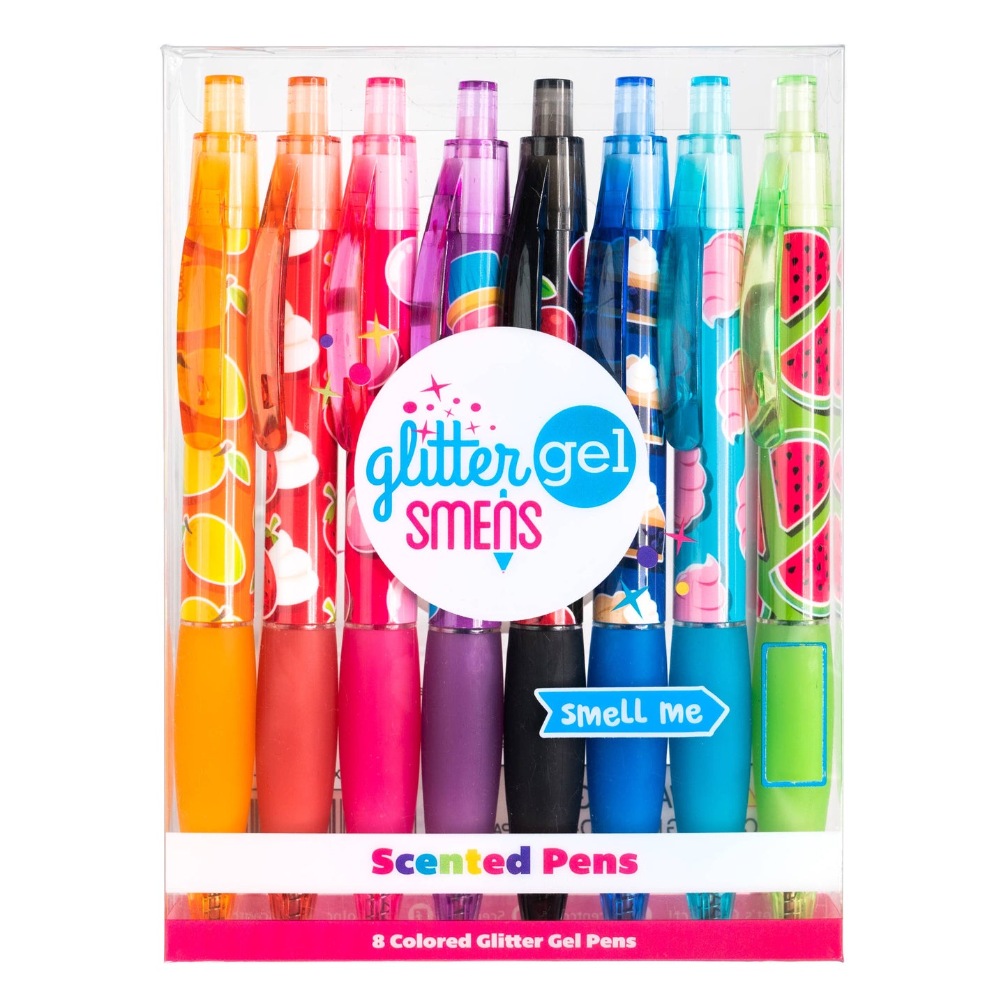 Glitter Gel Smens 8pk - Scented Pens