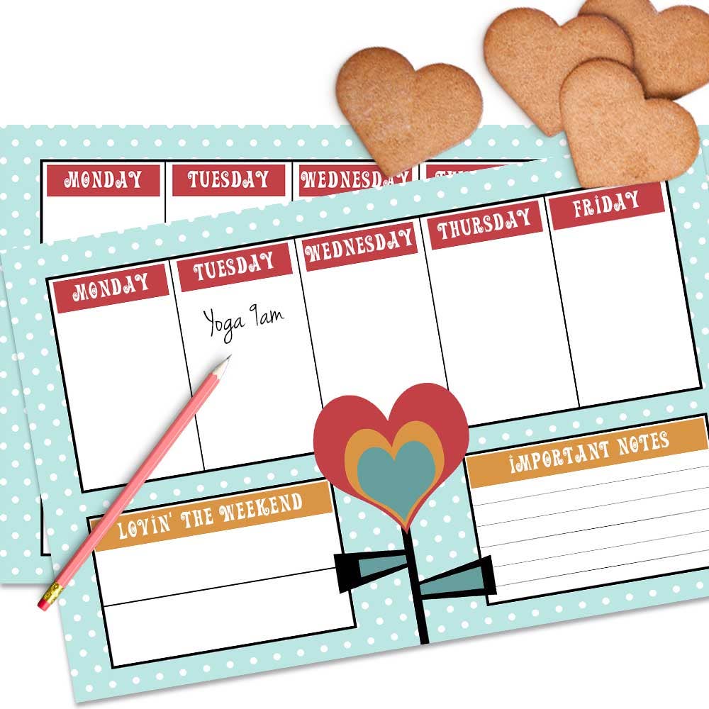 Love Flower Notepad