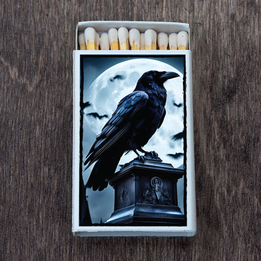 Raven and Moon Matchbox