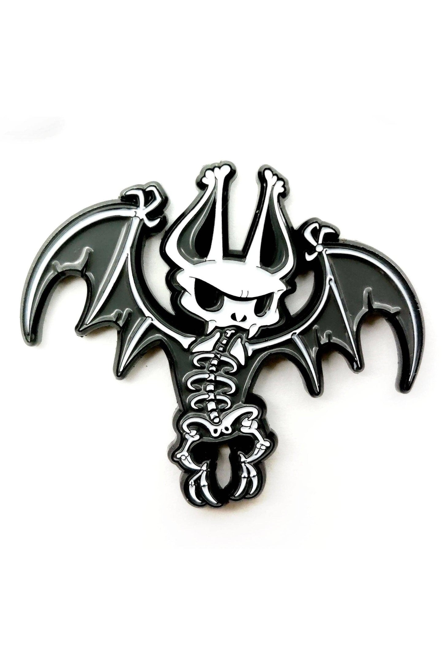 Batty Bones Enamel Pin