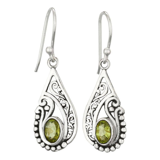 Verdant Visions Peridot Sterling Silver Earrings