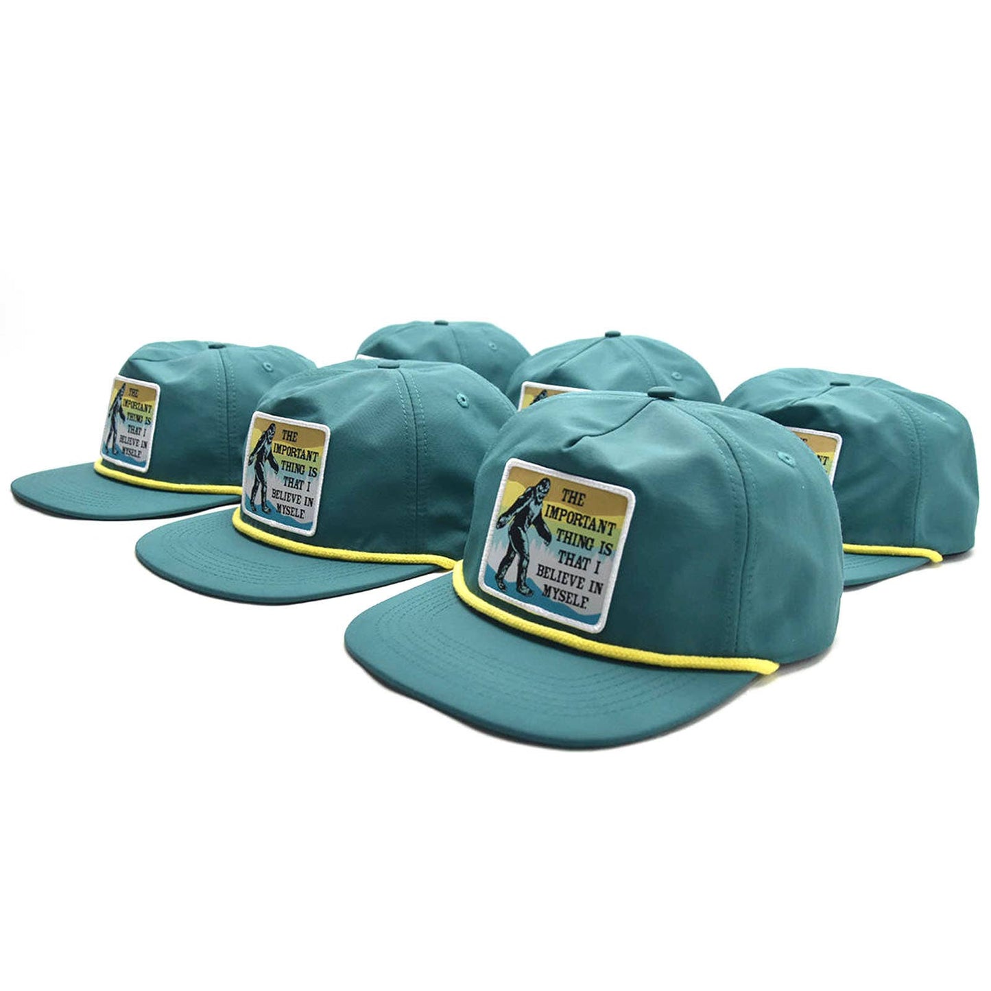 Bigfoot Believe Rope Hat (Teal)