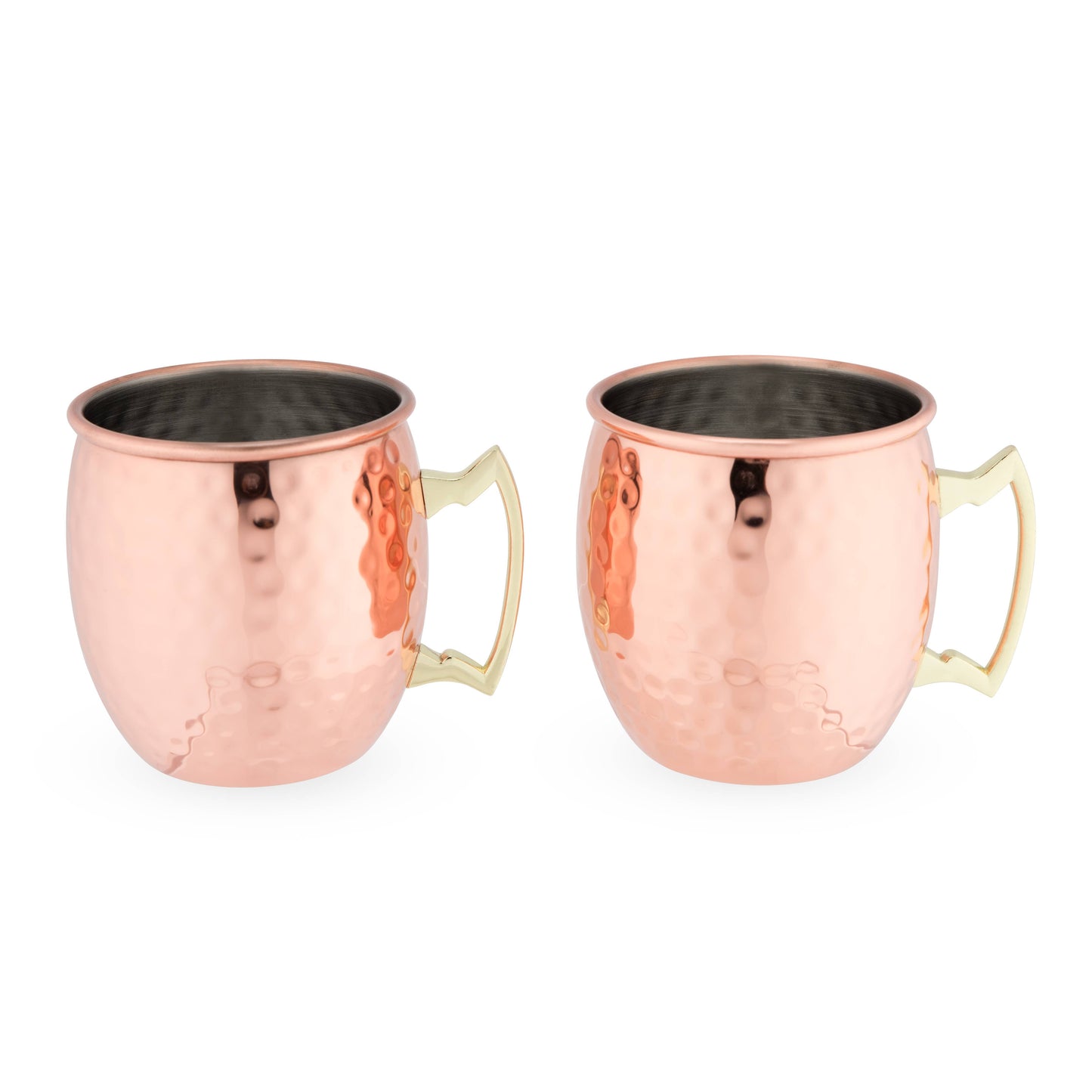 Hammered Copper-Plated Moscow Mule Mugs - Set of 2