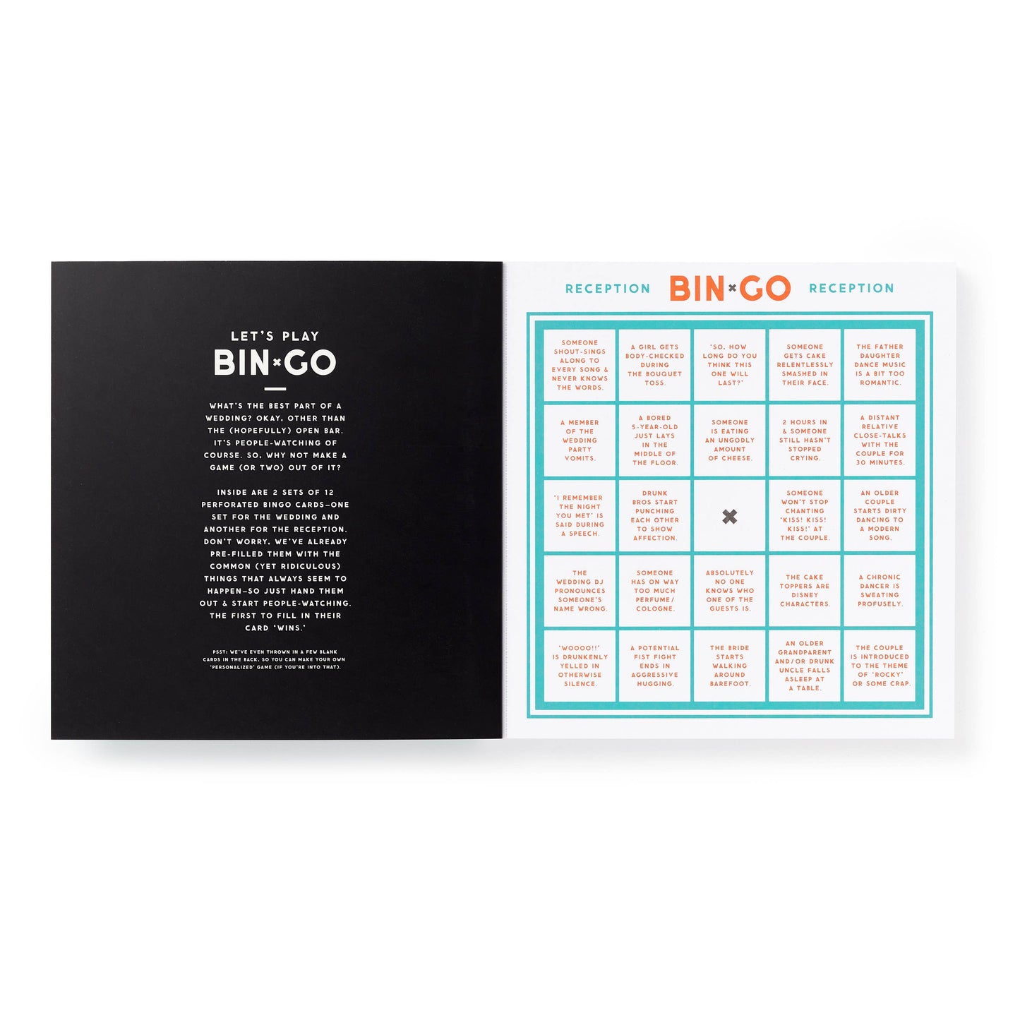 Bin-go Endure A Wedding Bingo Book