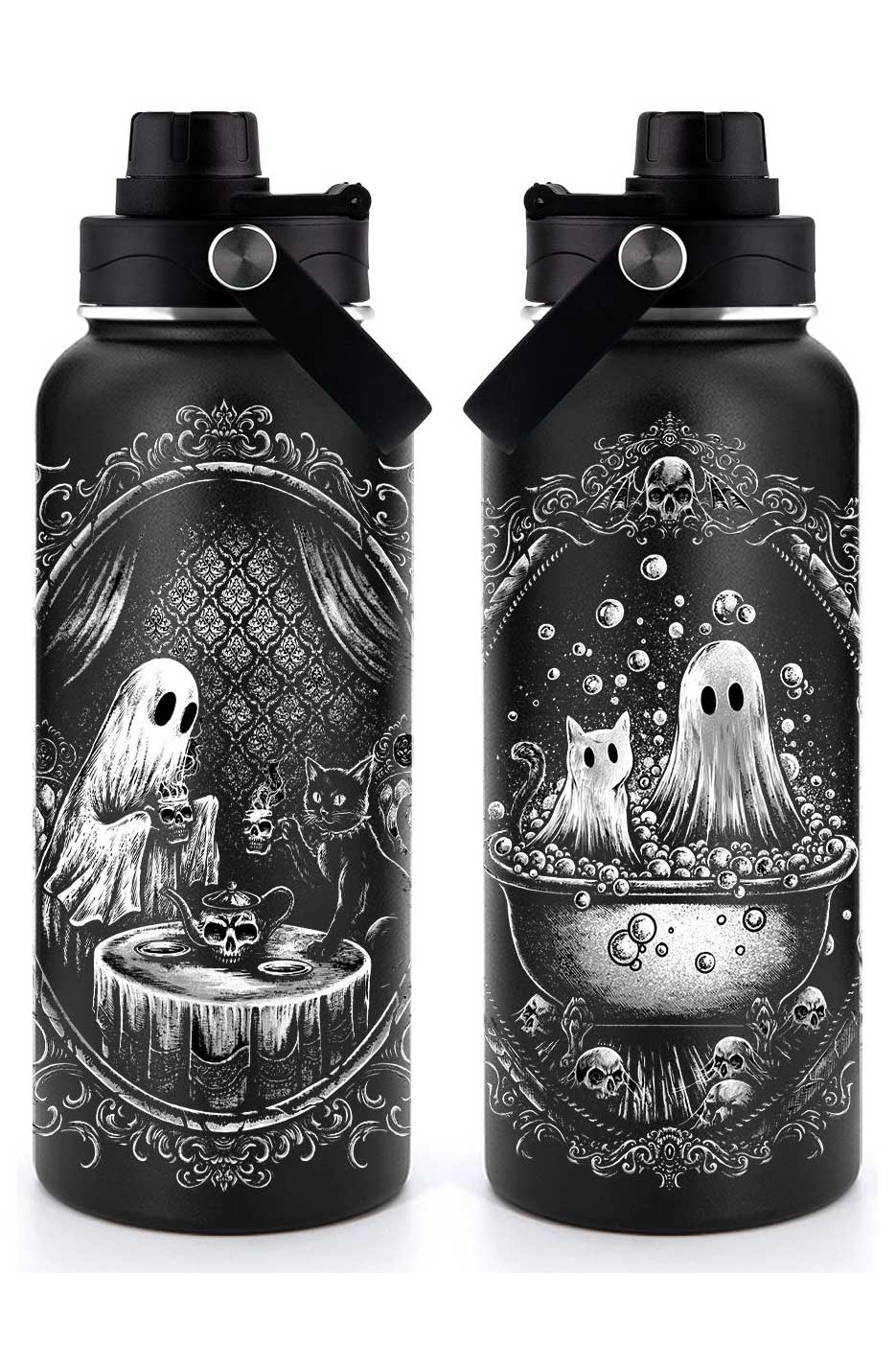 Ghost Friends 32 Oz Water Bottle