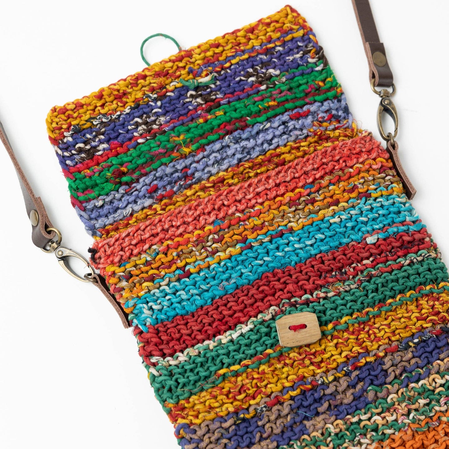 Naisha Sari Handknit Crossbody Bag