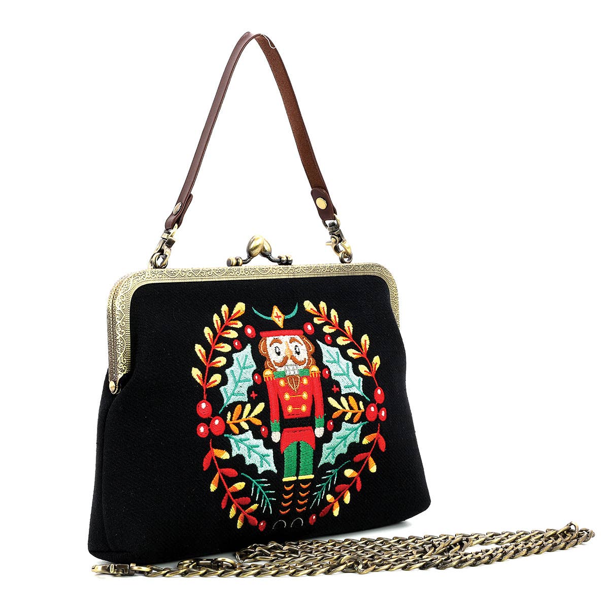 Nut Cracker Kiss Lock Bag