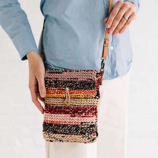 Naisha Sari Handknit Crossbody Bag