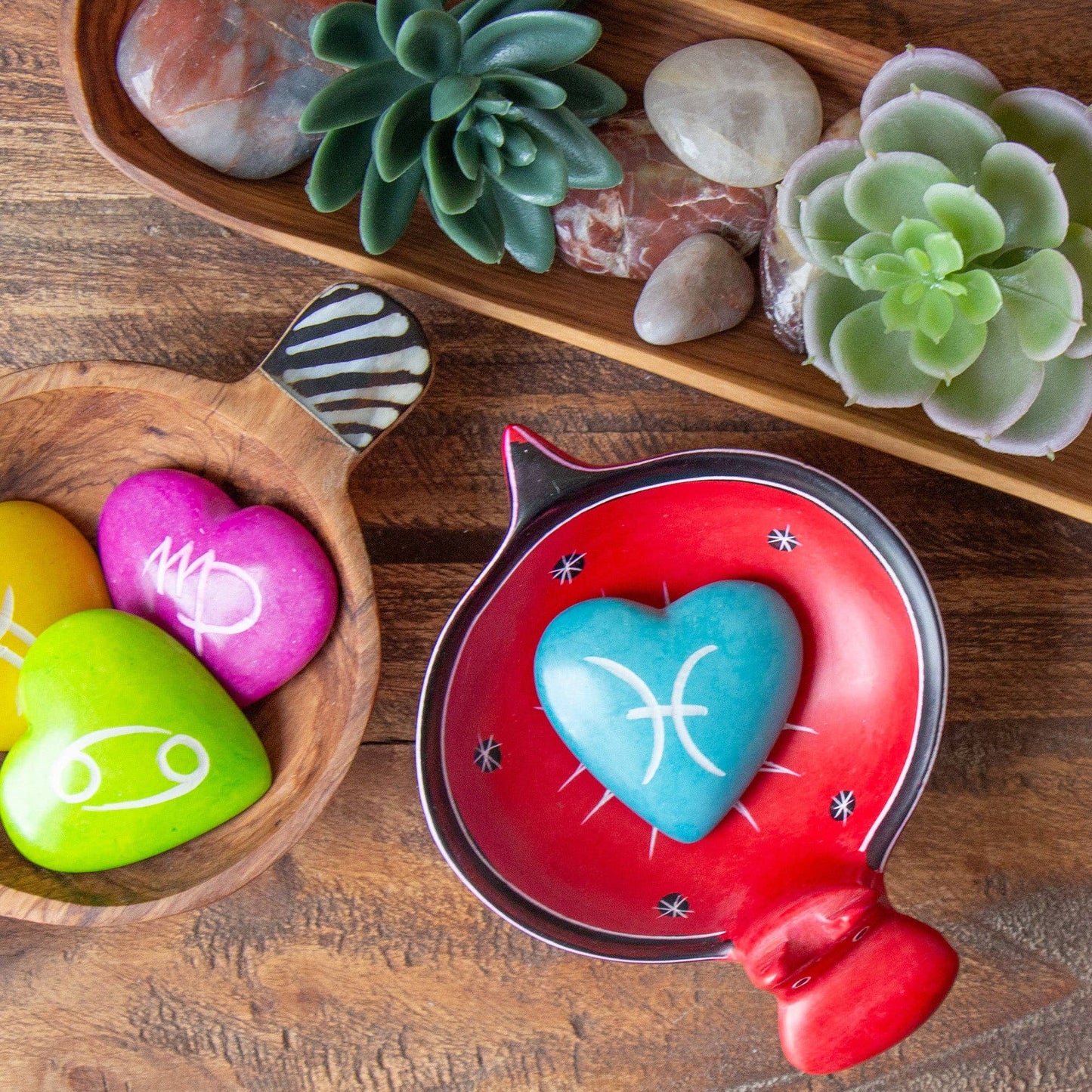 Green Soapstone Hippo Bowl