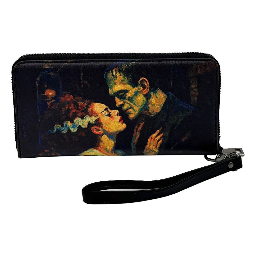 Frankenstein and His Bride Clutch Handbag