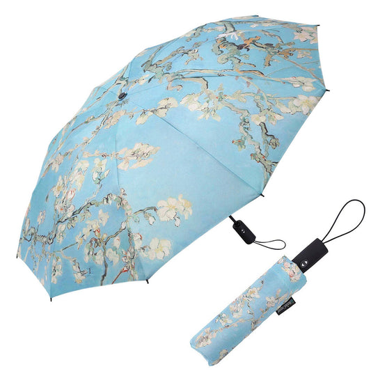 RainCaper van Gogh Almond Blossom Folding Travel Umbrella