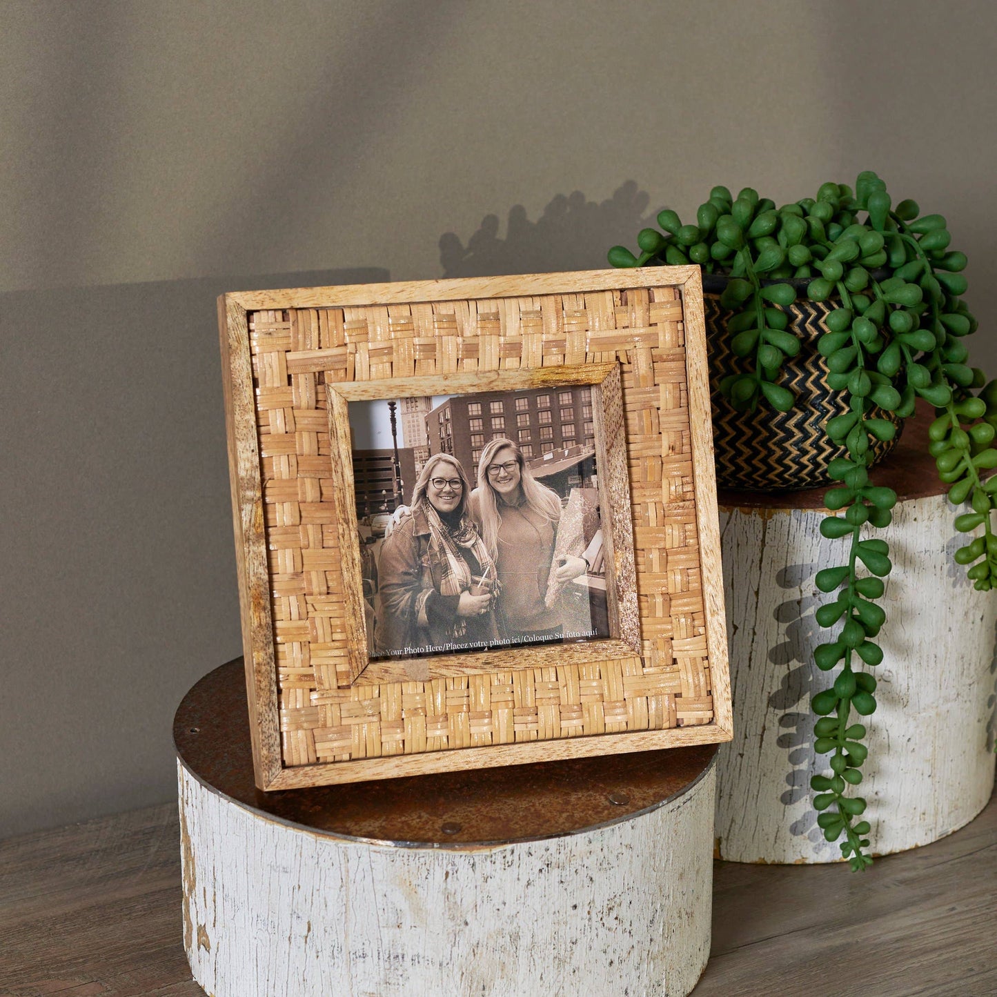 Woven Bamboo Photo Frame