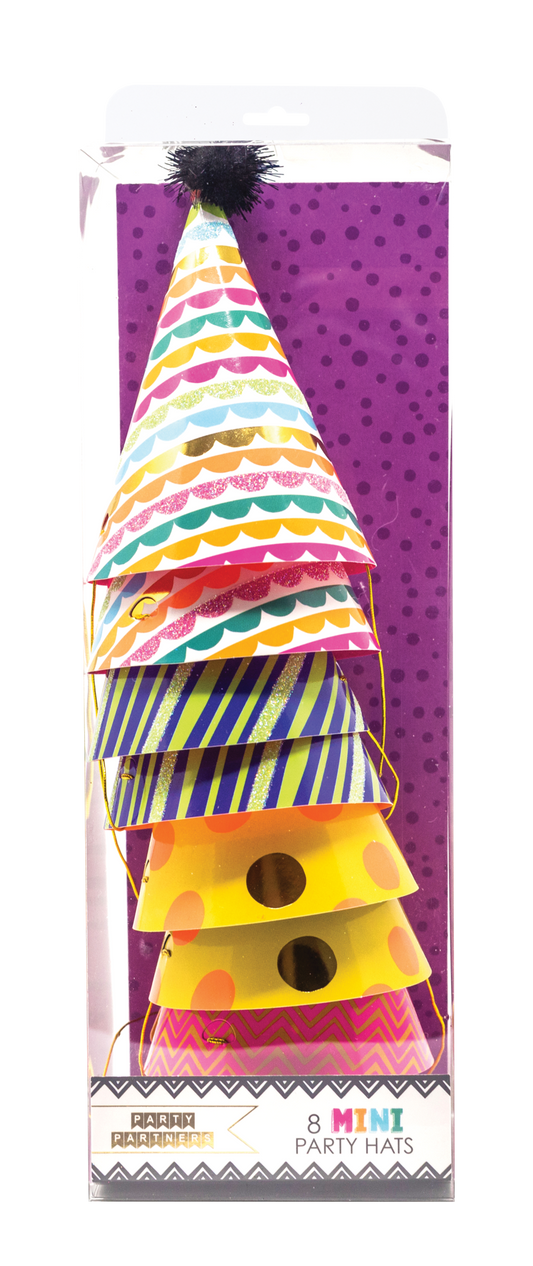 Mini Rainbow Party Hats