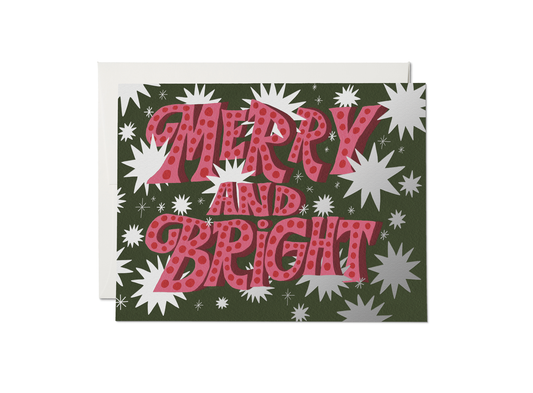 Sparkling Merry & Bright greeting card