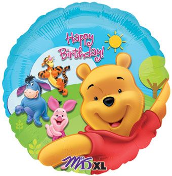 Winnie the Pooh Happy Birthday Foil Balloon