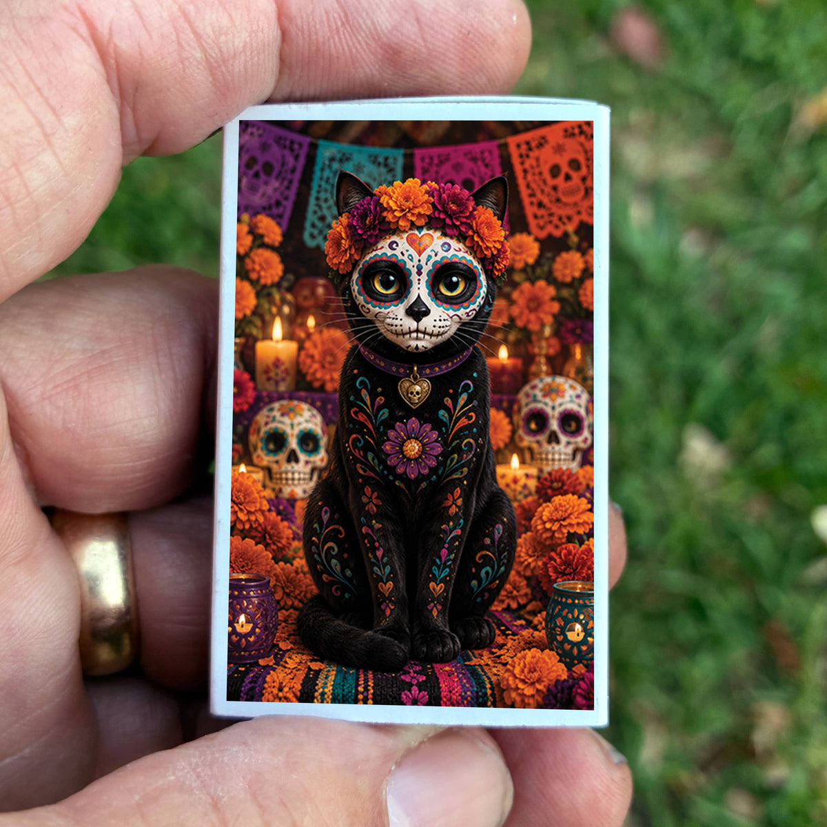Day of the Dead Cat Matches