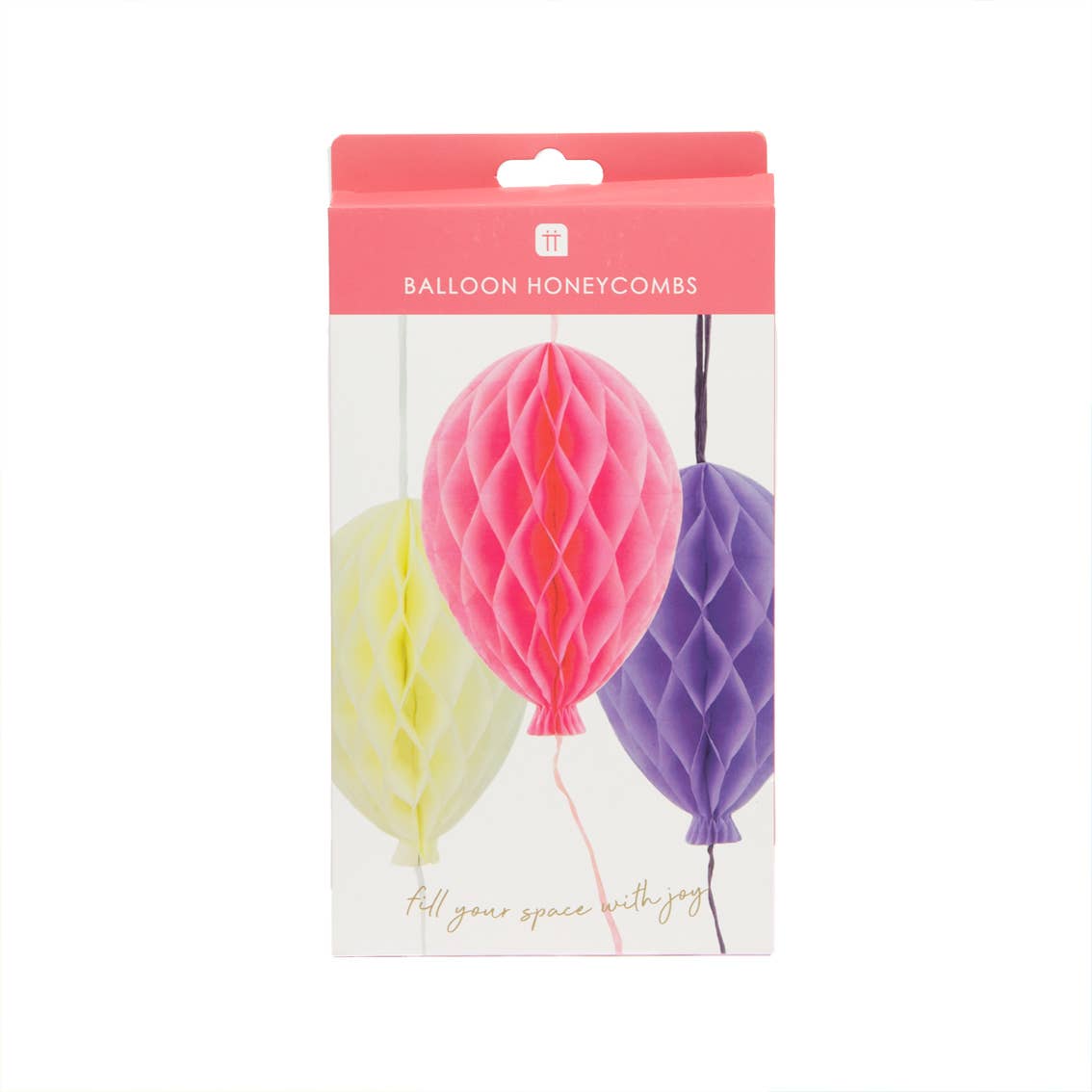 Pink Honeycomb Balloons Decorations - 3 Pack