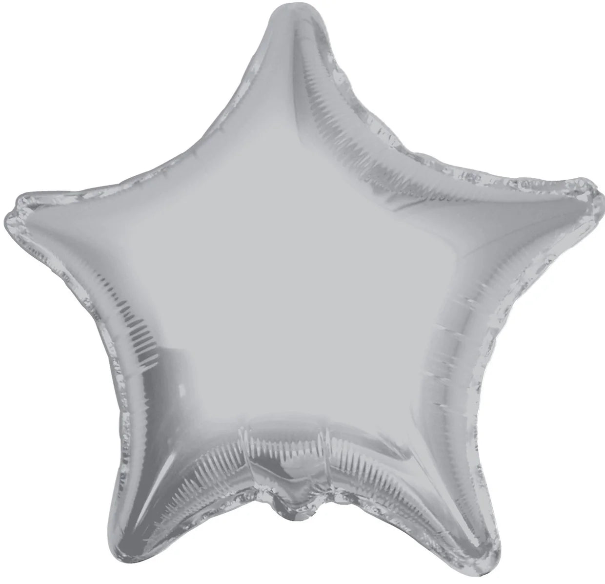 19" Silver Star Foil Balloons