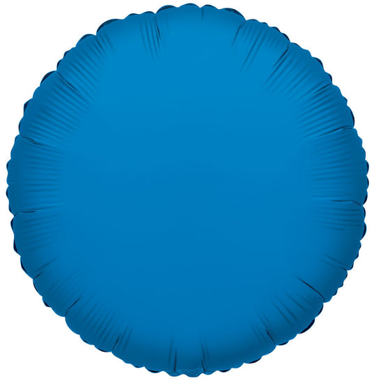 18" Royal Blue Circle Foil Balloons