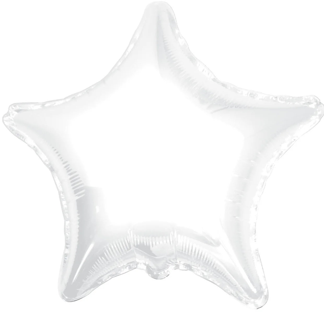 19" White Star Foil Balloons