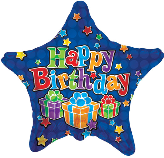 Big Dots Happy Birthday Foil Balloon