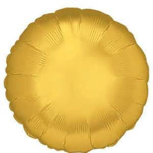18" Metallic Gold Circle Foil Balloons