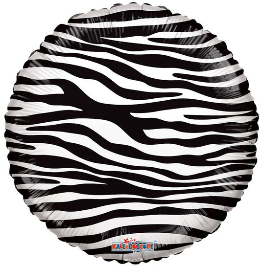 18" Zebra Print Foil Balloons