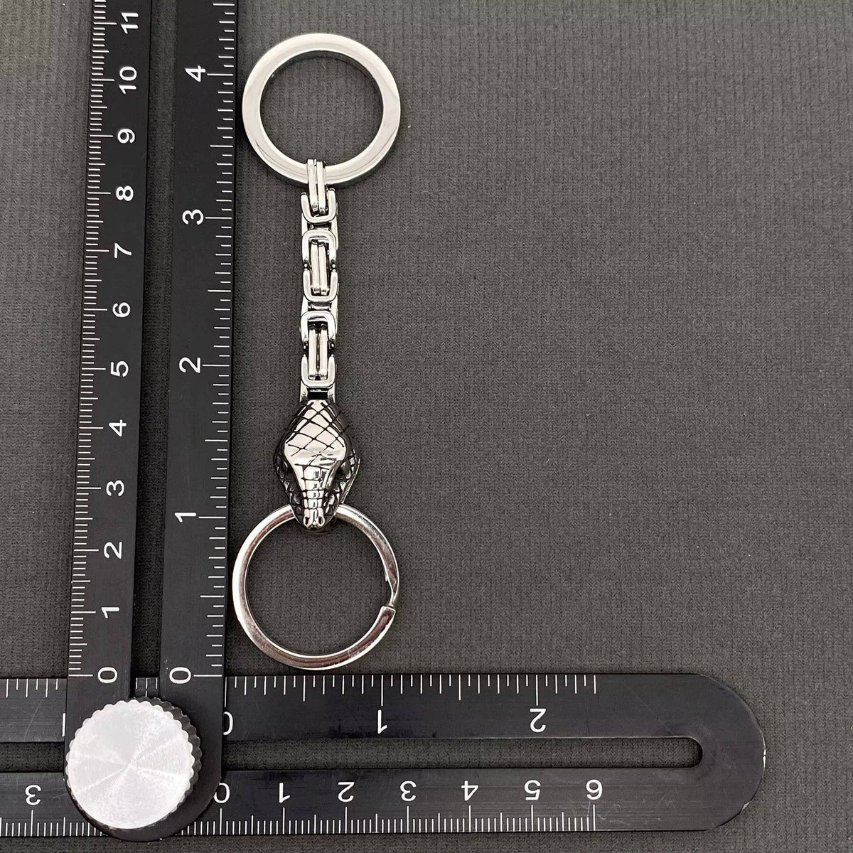 Stainless Steel Snake Keychain