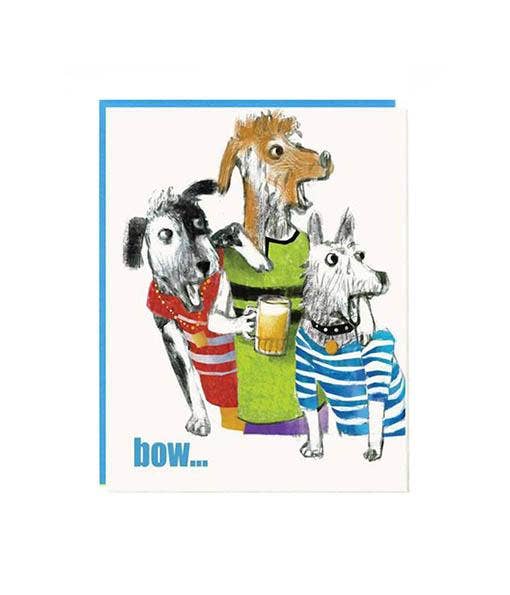 Bow WOW Gorgeous Birthday card