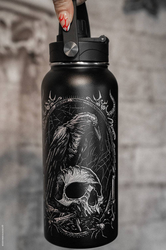 Death Raven 32 Oz Water Bottle