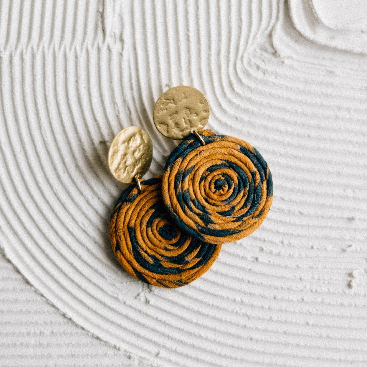 Jia Recycled Sari Dangle Earrings