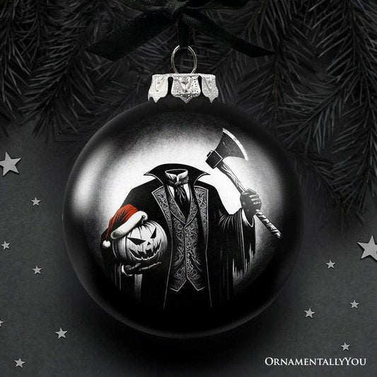 Headless Horseman Glass Ornament