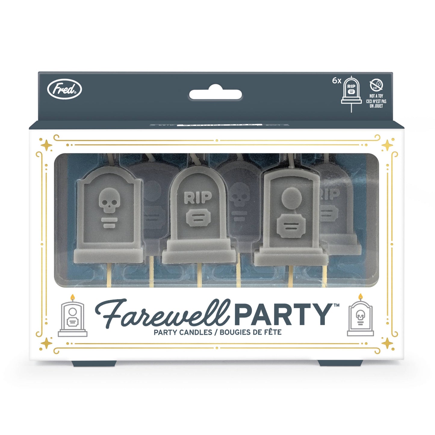 Farewell Party Tombstone Candles