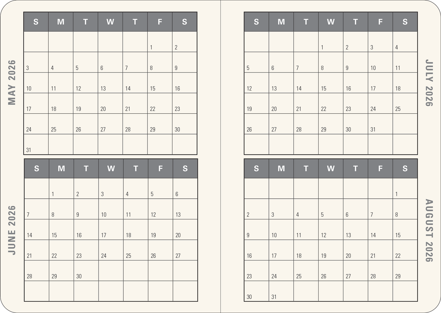 2026 Smarty Cats Weekly Planner