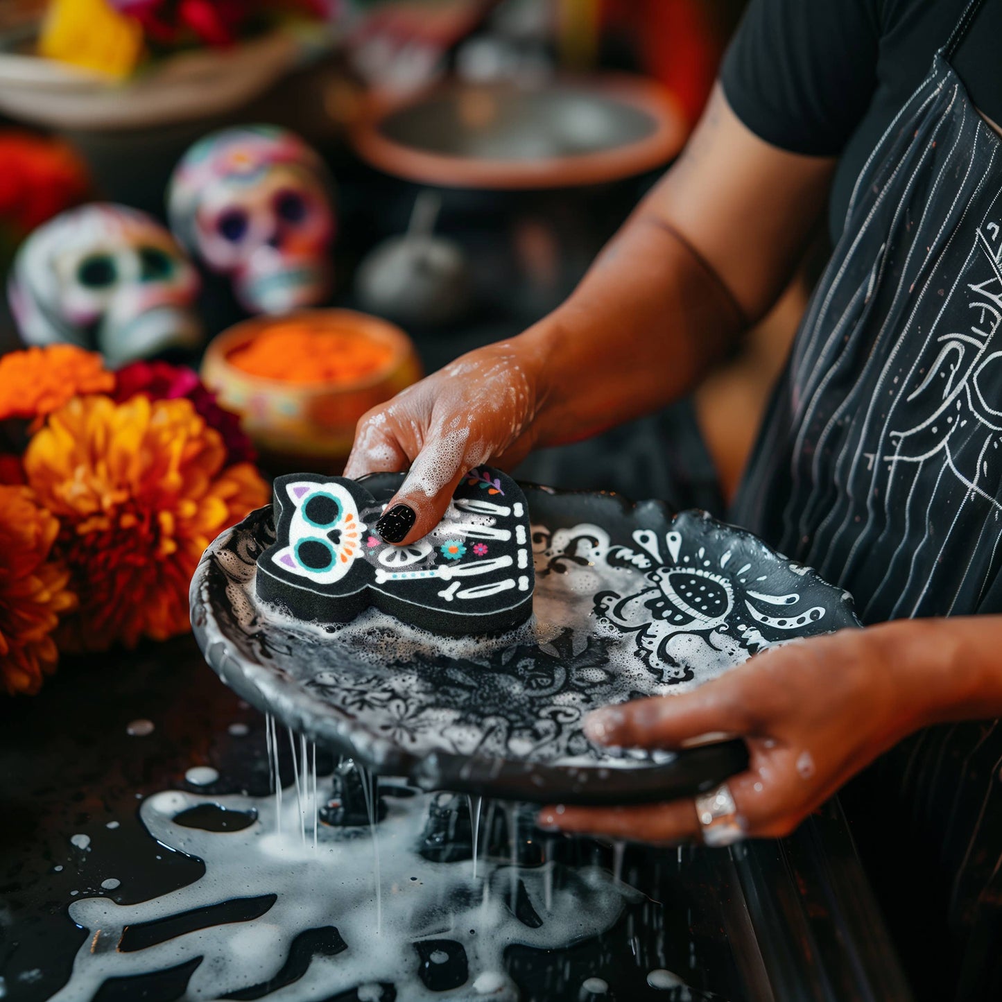 Day of the Dead Cats Sponges