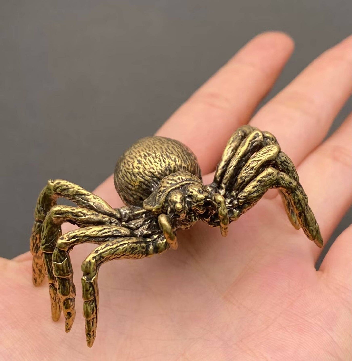 Brass Spider Figurine
