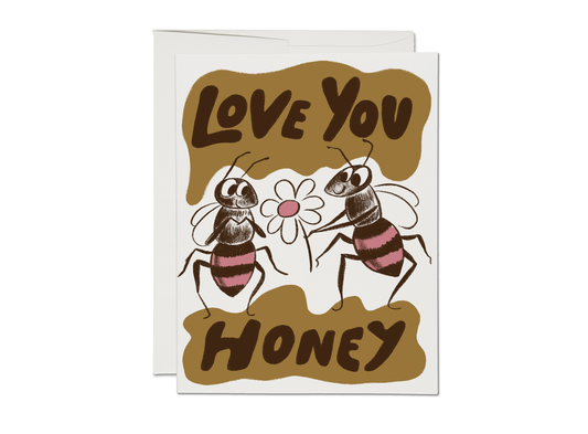 Love You Honey greeting card