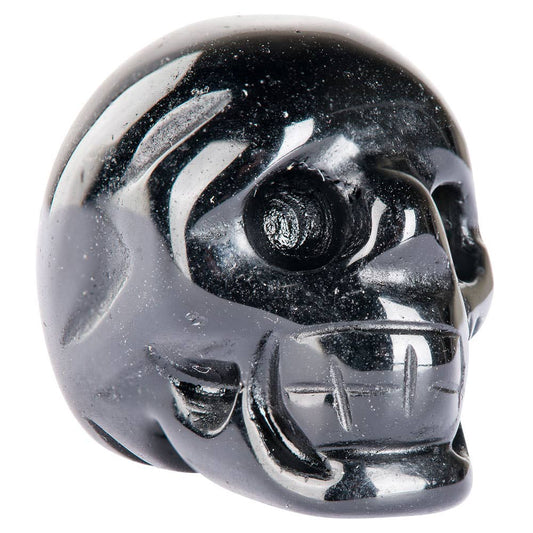Black Obsidian Gemstone Skull