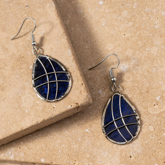 Habi Capiz Teardrop Earrings