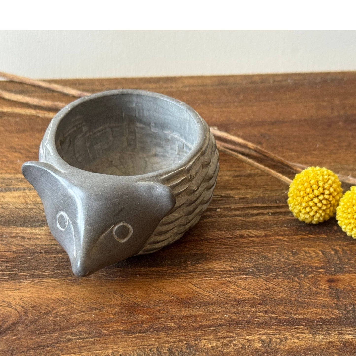 Soapstone Hedgehog Bowl